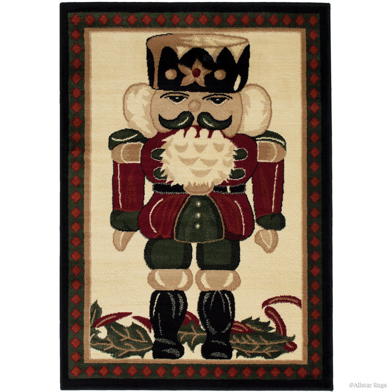 The Holiday Aisle Holiday Christmas Nutcracker HighQuality Wover Red